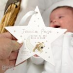 Personalised Boofle Baby Wooden Star Decoration: 1 - Decorations By Boofle
