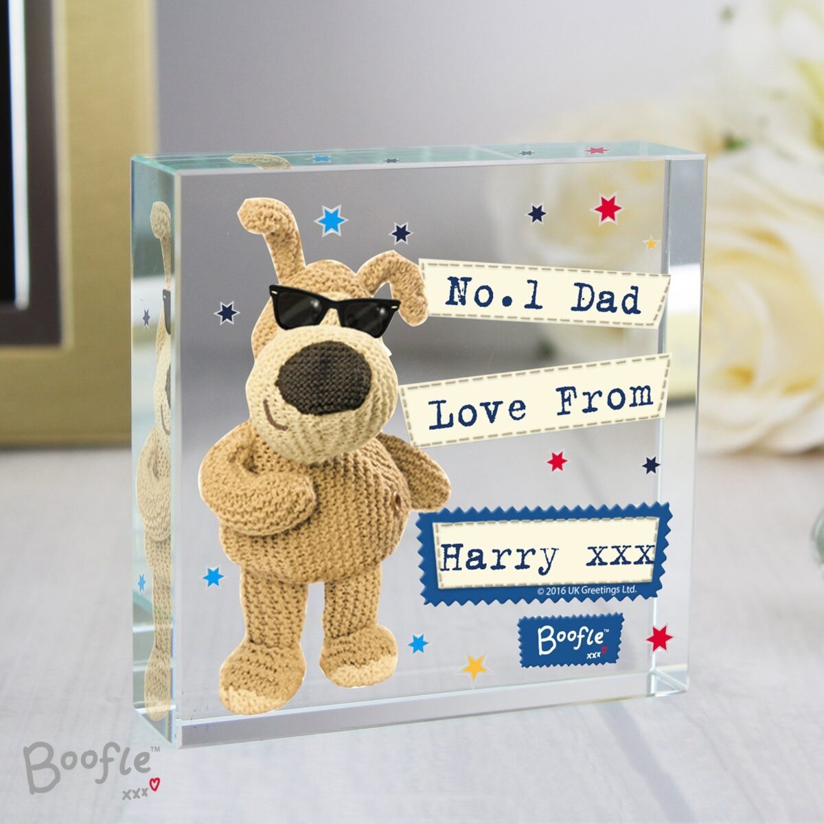 Personalised Boofle Stars Crystal Token: 3 - Crystal Tokens By Boofle