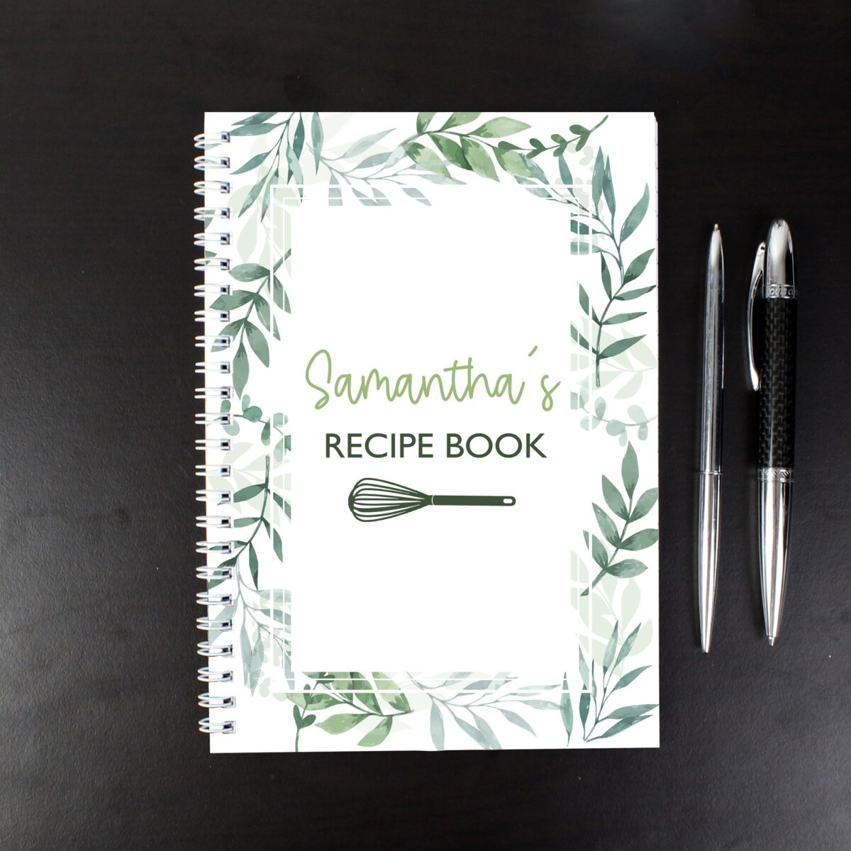 Personalised Botanical A5 Recipe Book Journal: 1 - Notebooks By Gift Moments