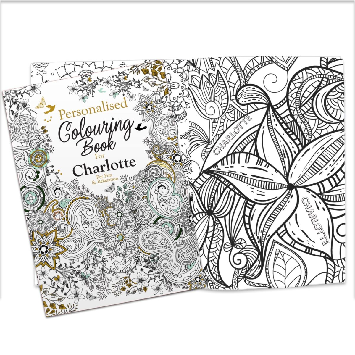 Personalised Botanical Colouring Book: 5 - Books By Gift Moments