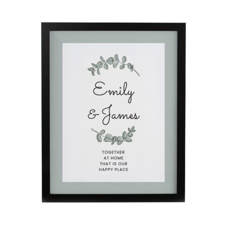 Personalised Botanical Framed Prints: 8 - Framed Prints By Gift Moments