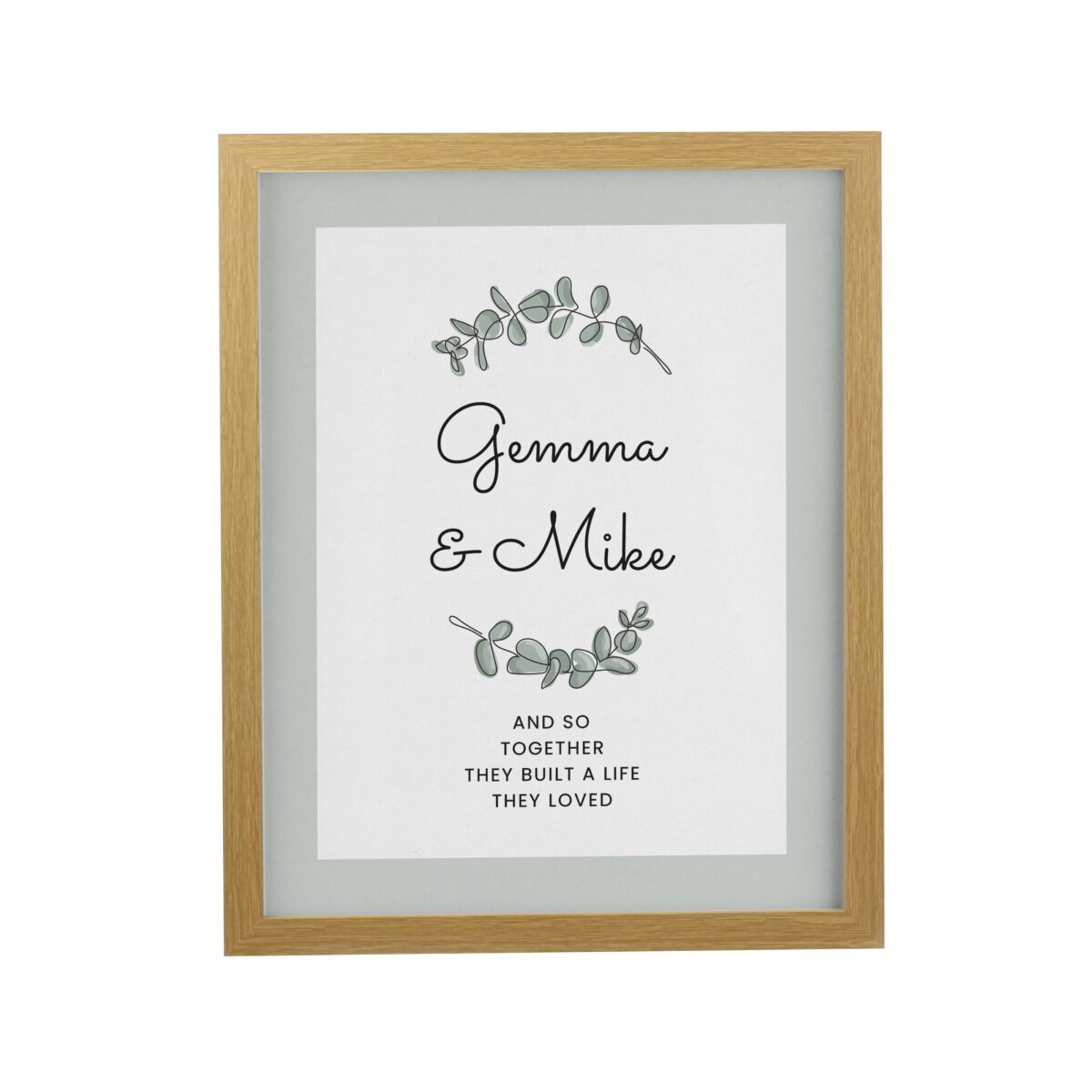 Personalised Botanical Framed Prints: 7 - Framed Prints By Gift Moments