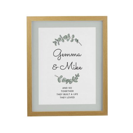 Personalised Botanical Framed Prints: 7 - Framed Prints By Gift Moments
