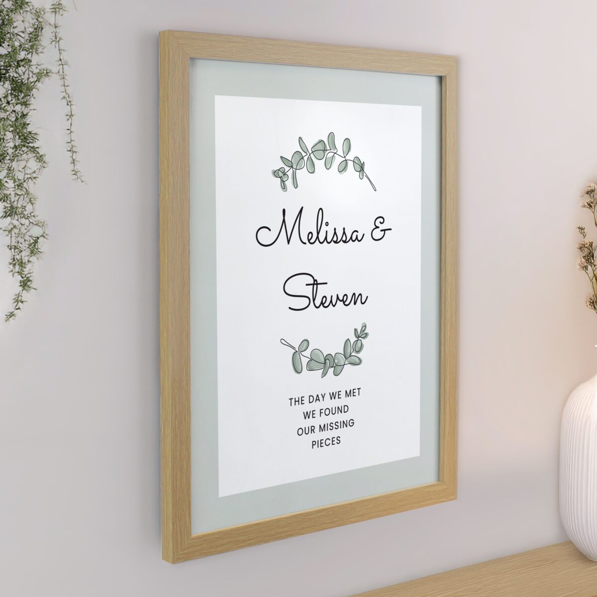 Personalised Botanical Framed Prints: 4 - Framed Prints By Gift Moments
