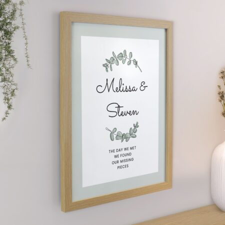 Personalised Botanical Framed Prints: 4 - Framed Prints By Gift Moments