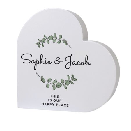 Personalised Botanical Free Standing Heart Ornament: 5 - Ornaments By Gift Moments