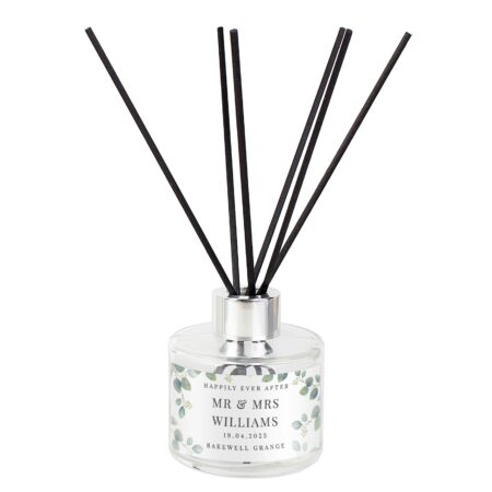 Personalised Botanical Free Text Reed Diffuser: 4 - Reed Diffusers By Gift Moments