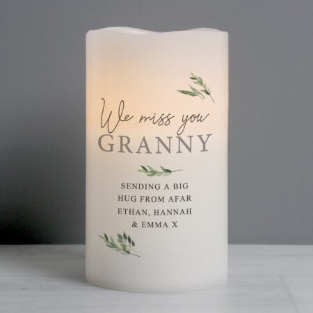 Personalised Botanical LED Candle: 4 - LED Lighting By Gift Moments