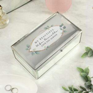 Personalised Botanical Mirrored Jewellery Box: 8 - Jewellery Boxes By Gift Moments