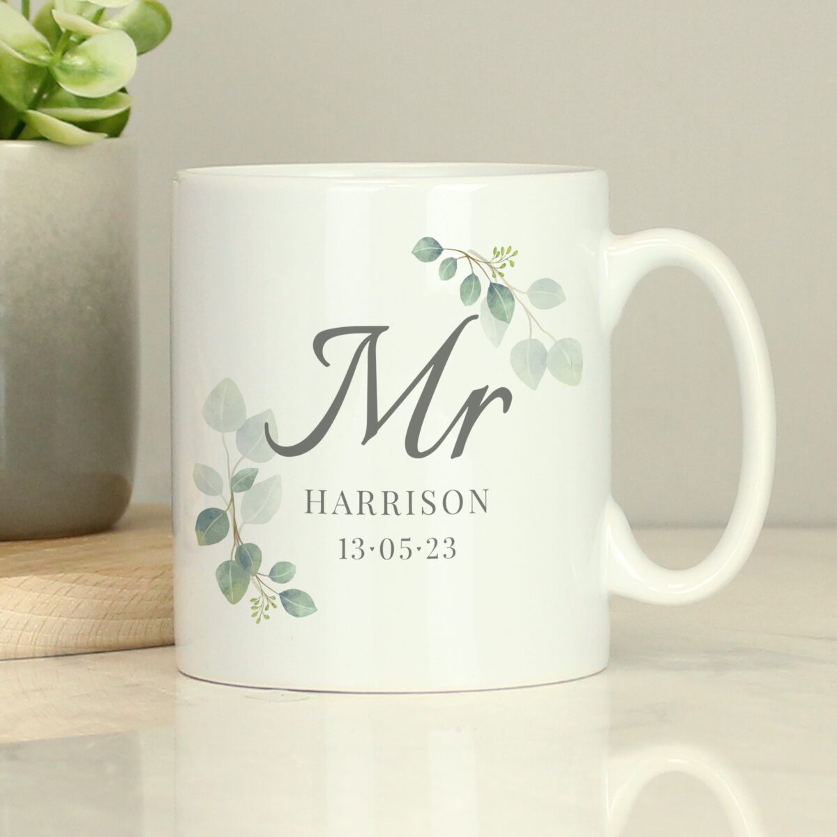 Personalised Botanical Mr Mug: 1 - Mugs By Gift Moments