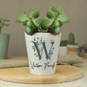 Personalised Botanical Plant Pot: 4 - Pots & Planters By Gift Moments