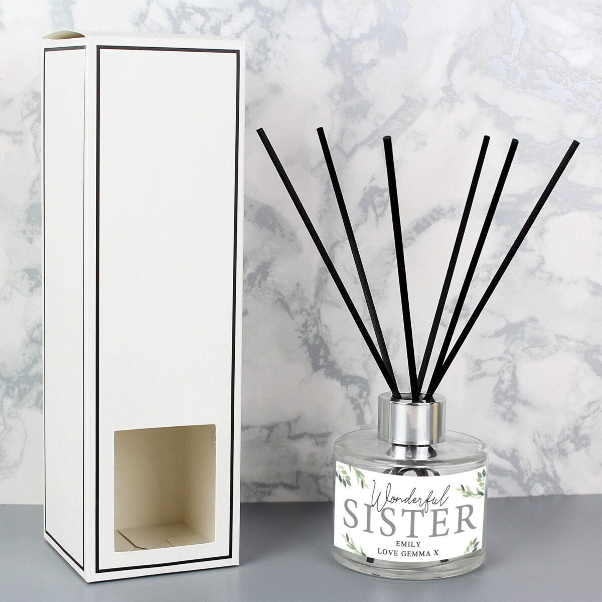 Personalised Botanical Reed Diffuser: 1 - Reed Diffusers By Gift Moments