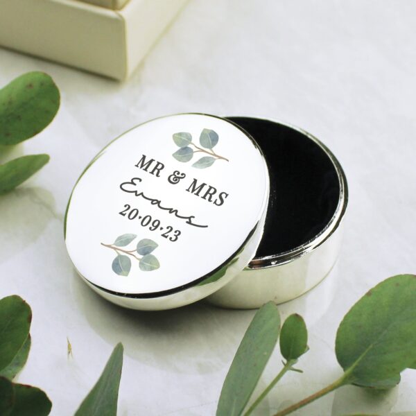 Personalised Botanical Ring Box: 1 - Trinket Boxes By Gift Moments