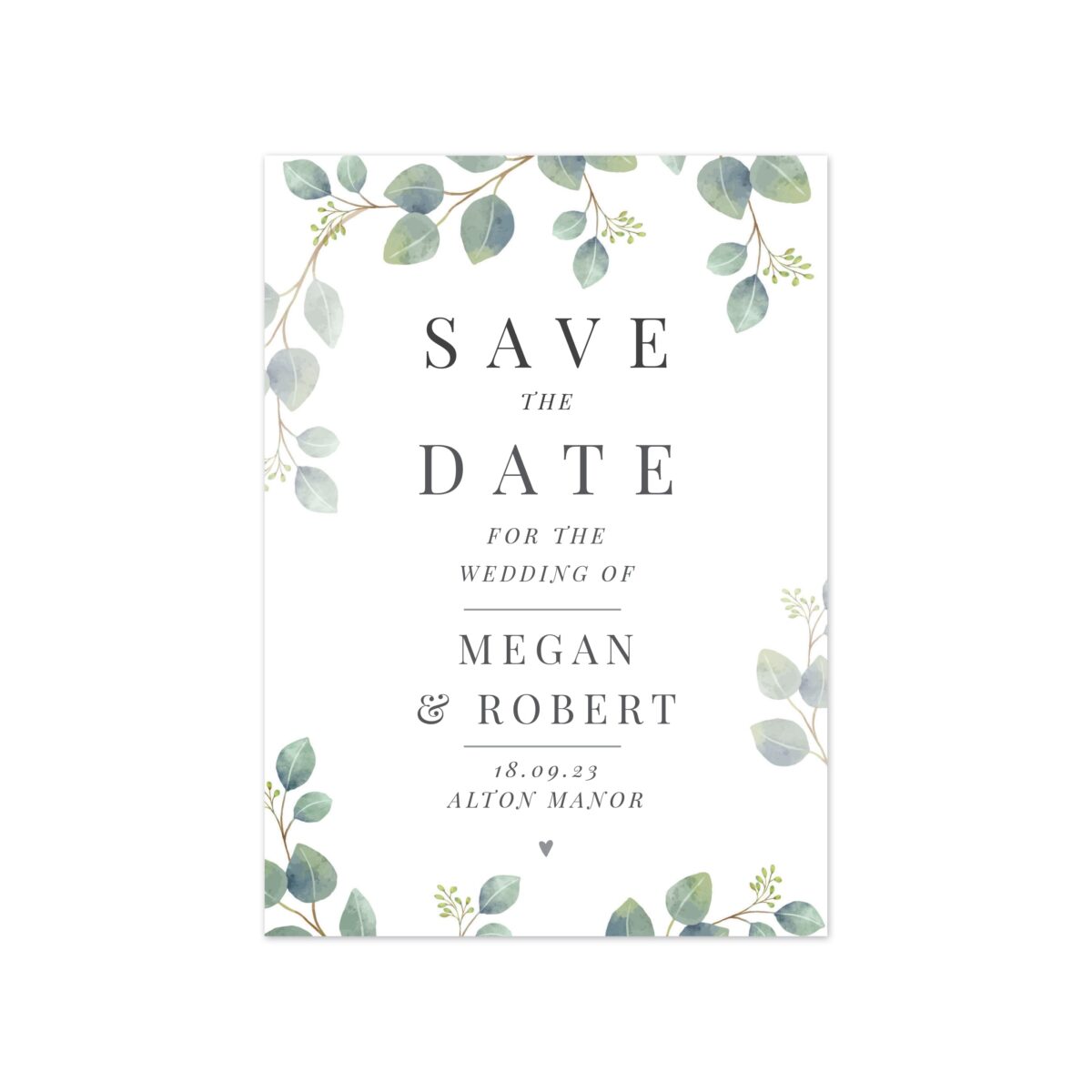 Personalised Botanical Wedding Save the Dates Pack of 36: 5 - Keepsakes By Gift Moments