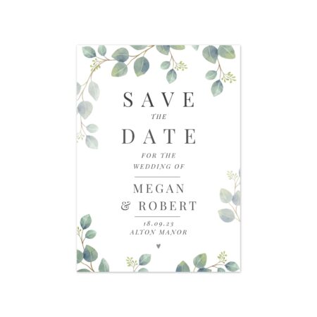 Personalised Botanical Wedding Save the Dates Pack of 36: 5 - Keepsakes By Gift Moments