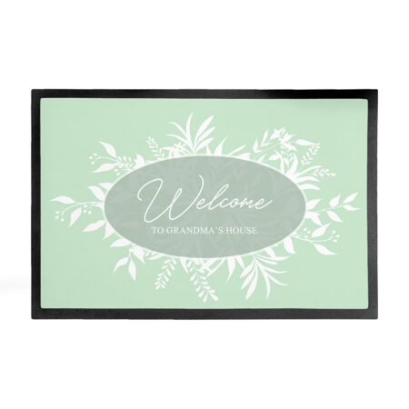 Personalised Botanical Welcome Doormat: 4 - Doormats By Gift Moments