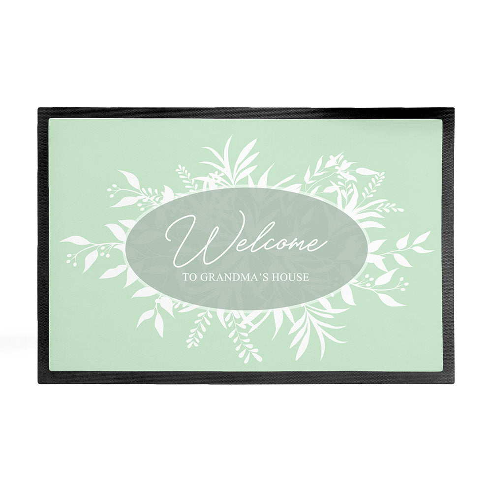 Personalised Botanical Welcome Doormat: 4 - Doormats By Gift Moments