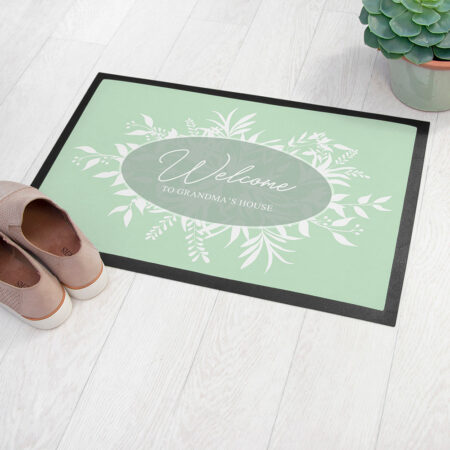 Personalised Botanical Welcome Doormat: 2 - Doormats By Gift Moments