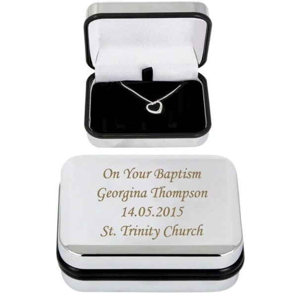 Personalised Box With Heart Necklace: 2 - Necklaces By Gift Moments