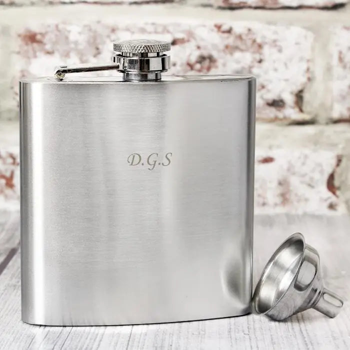 Personalised Boxed Stainless Steel Hip Flask: 3 - Hip Flasks By Gift Moments