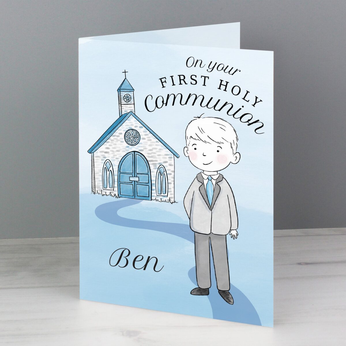 Personalised Boys First Holy Communion Card: 1 - Greeting Cards By Gift Moments