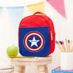 Personalised Superhero Red Lunch Bag: 1 - Star - Textile Bags By Gift Moments