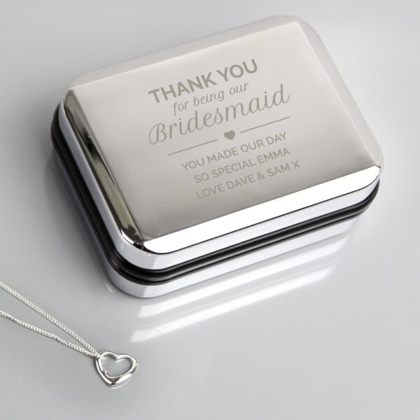 Personalised Bridesmaid Box and Heart Necklace: 1 - Necklaces By Gift Moments