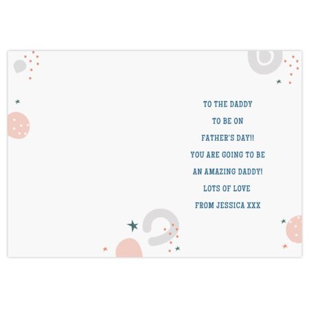 Personalised From the Bump Father’s Day Card: 2 - Greeting Cards By Gift Moments