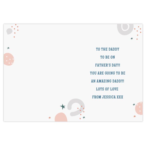 Personalised From the Bump Father’s Day Card: 2 - Greeting Cards By Gift Moments