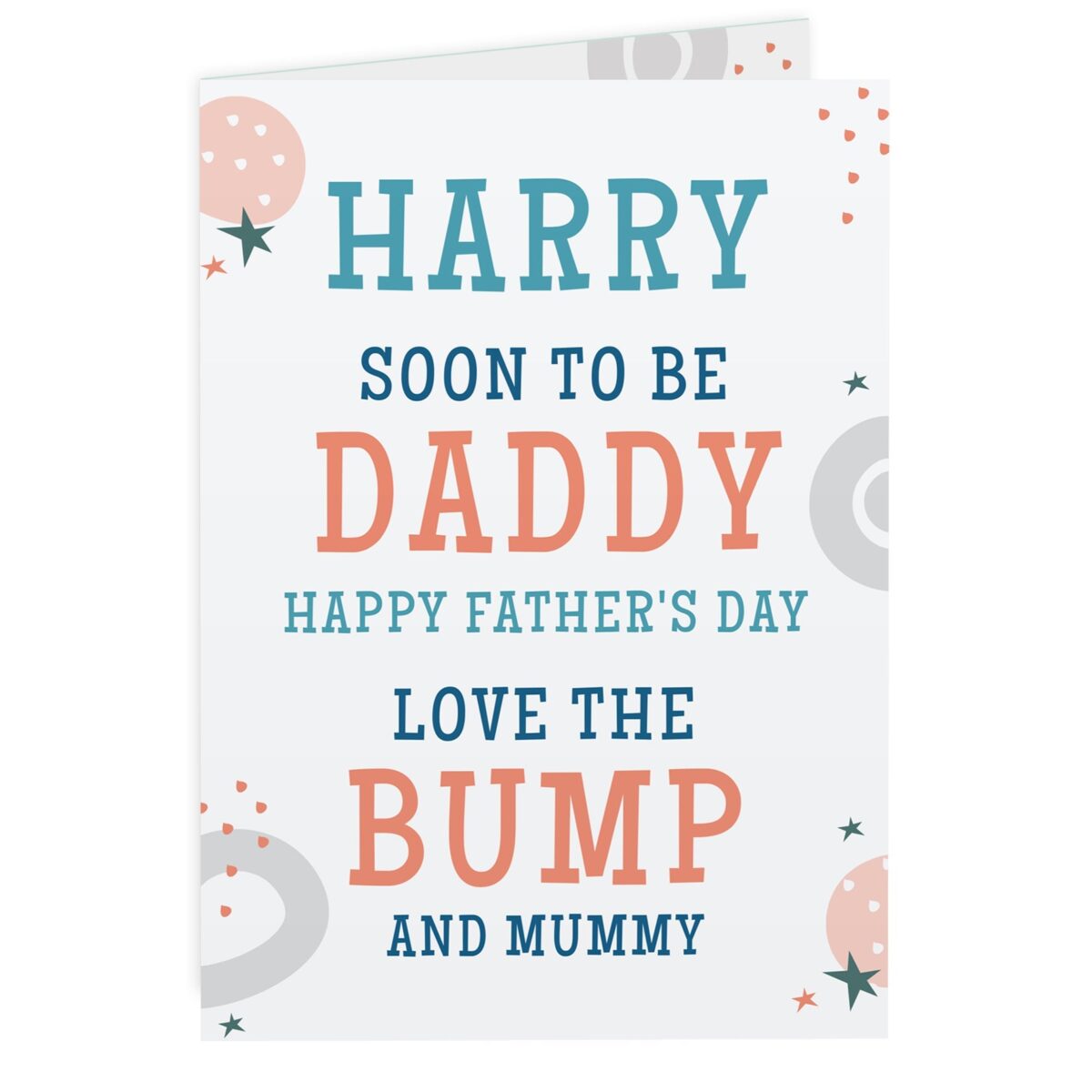 Personalised From the Bump Father’s Day Card: 3 - Greeting Cards By Gift Moments