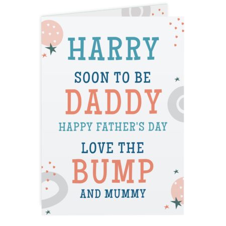 Personalised From the Bump Father’s Day Card: 3 - Greeting Cards By Gift Moments