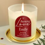 Personalised Burning Love Candle Jar: 1 - Candles By Gift Moments