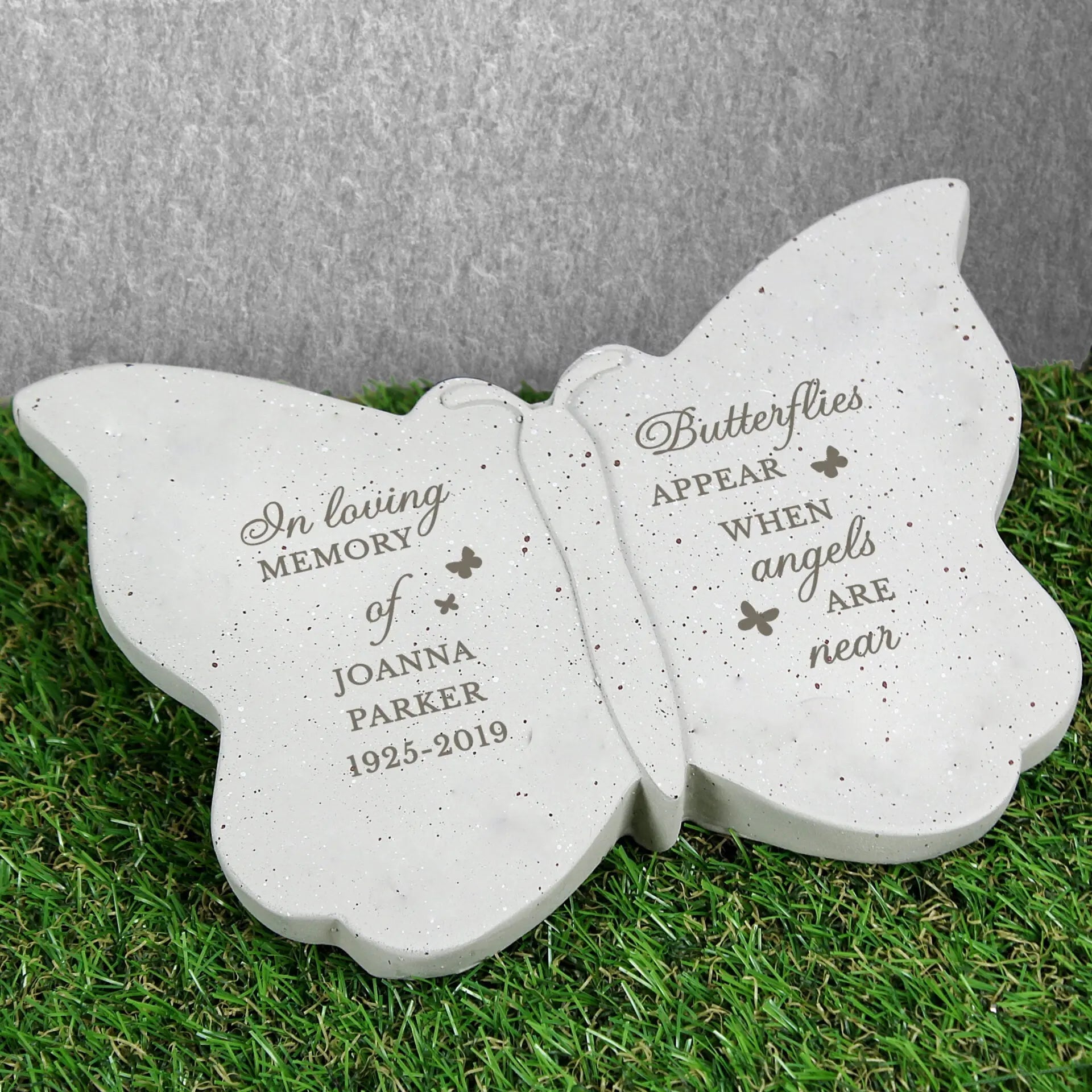 Personalised butterflies appear memorial butterfly