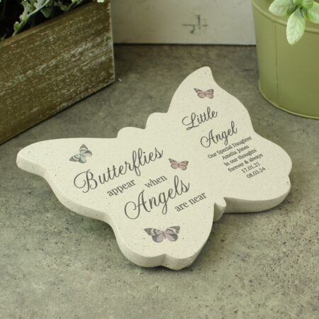 Personalised butterflies appear memorial resin butterfly
