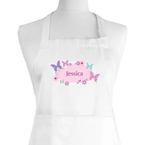 Personalised Butterfly Childrens Apron: 2 - Aprons By Gift Moments