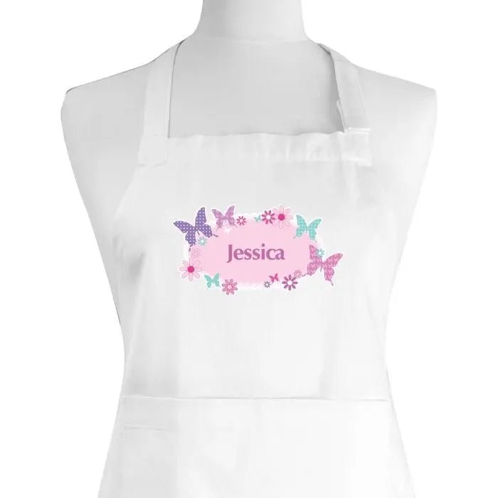 Personalised Butterfly Childrens Apron: 2 - Aprons By Gift Moments