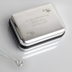 Personalised Butterfly Heart Necklace and Box: 1 - Necklaces By Gift Moments