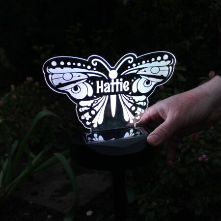 Personalised Butterfly Solar Light: 3 - Solar Lights By Gift Moments