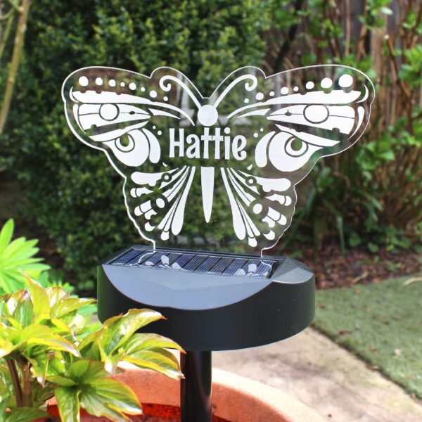 Personalised Butterfly Solar Light: 1 - Solar Lights By Gift Moments