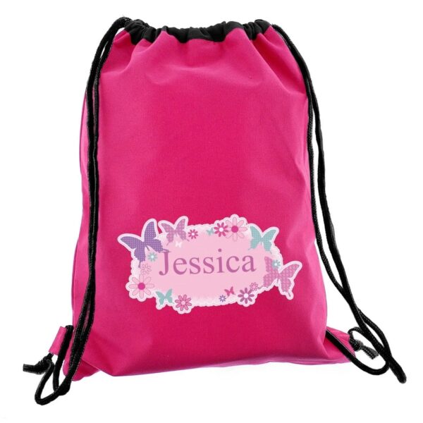 Personalised Butterfly Swim & Kit Bag: 2 - Kids Bags By Gift Moments