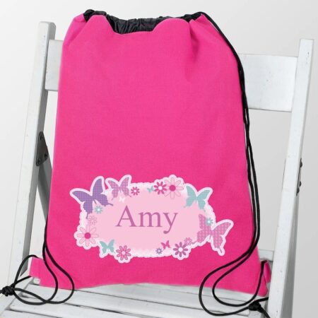 Personalised Butterfly Swim & Kit Bag: 1 - Kids Bags By Gift Moments