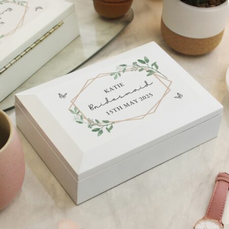 Personalised Butterfly Wooden Jewellery Box: 1 - Jewellery Boxes By Gift Moments