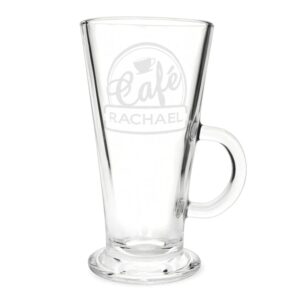 Personalised Cafe Latte Glass: 3 - Latte Mugs By Gift Moments