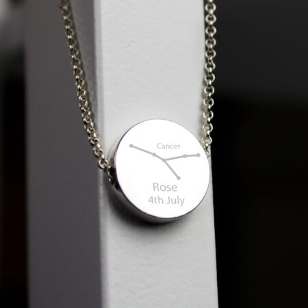 Personalised Cancer Zodiac Star Sign Necklace (Jun 21st - 22nd Jul): 7 - Necklaces By Gift Moments