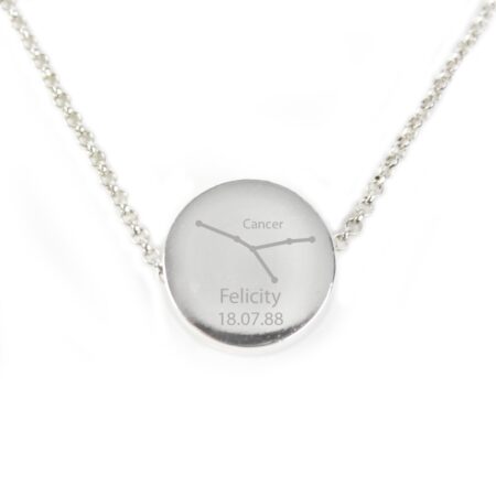 Personalised Cancer Zodiac Star Sign Necklace (Jun 21st - 22nd Jul): 8 - Necklaces By Gift Moments