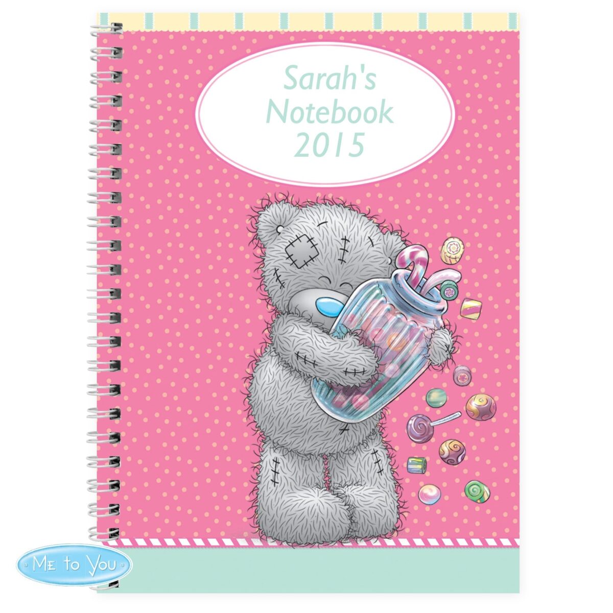Personalised Me to You Candy Girl A5 Notebook: 4 - Notebooks