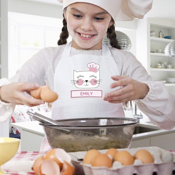 Personalised Cat Childrens Apron: 2 - Aprons By Gift Moments