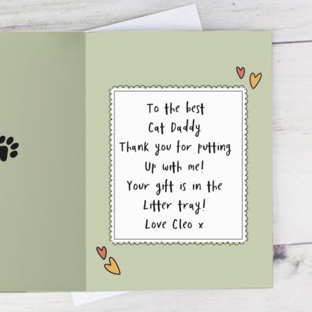 Personalised From the Cat Photo Upload Card: 4 - Greeting Cards By Gift Moments
