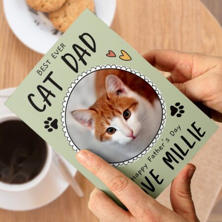 Personalised From the Cat Photo Upload Card: 1 - Greeting Cards By Gift Moments