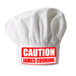 Personalised Caution Chef’s Hat: 1 - Chef Hats By Gift Moments